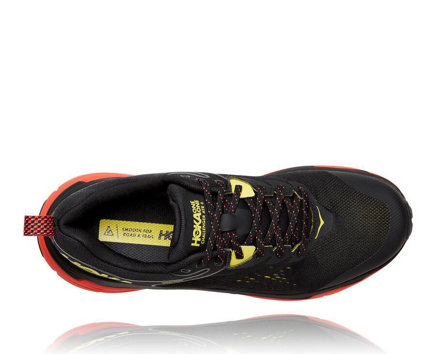 Zapatillas Trail Hoka One One Hombre - Challenger Atr 6 Gore-Tex - Negras/Rojas - GNE016829